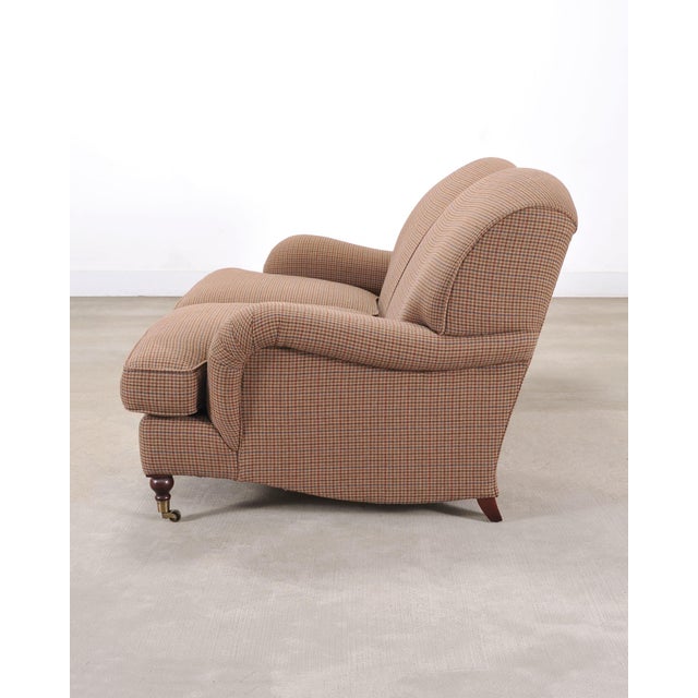 Metal Ralph Lauren Country English Somerville Sofa Settee in Tweed For Sale - Image 7 of 18