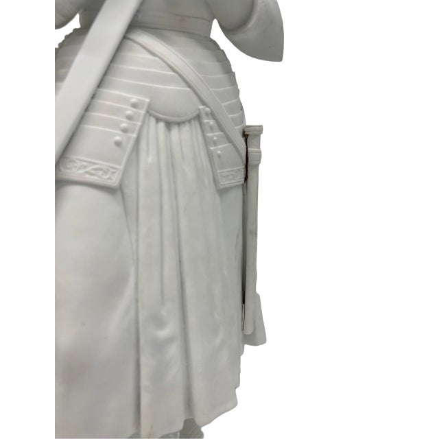 19th Century Sevres, Bisque 'Joan of Arc' Model After Princess Marie d'Orleans Circa 1847 For Sale - Image 5 of 10