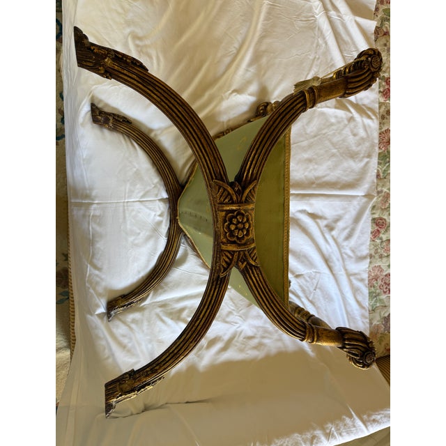 Mid Century Pair of French Regency Benches For Sale In Los Angeles - Image 6 of 15