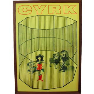 Vintage Waldemar Swierzy Polish Cyrk Poster For Sale