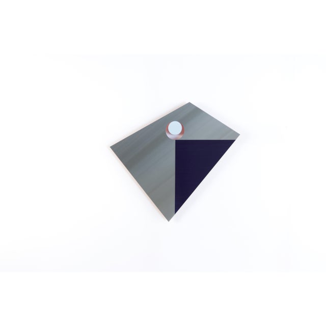 Contemporary Abstract Stainless Steel, Plexiglas, Wood, Paint "Plinth 13" by Tom Henderson For Sale - Image 4 of 8