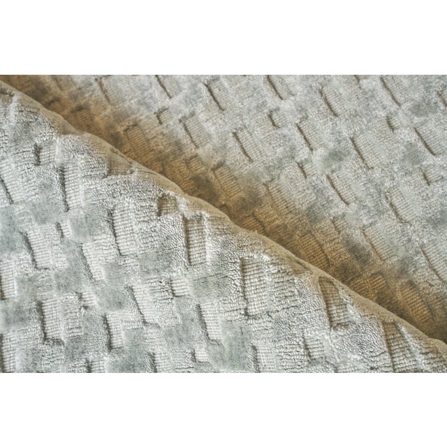 Exquisite Rugs Exquisite Rugs Monroe Silk Handmade Bamboo Silk & Cotton Light Green Rug-9'X12' For Sale - Image 4 of 7