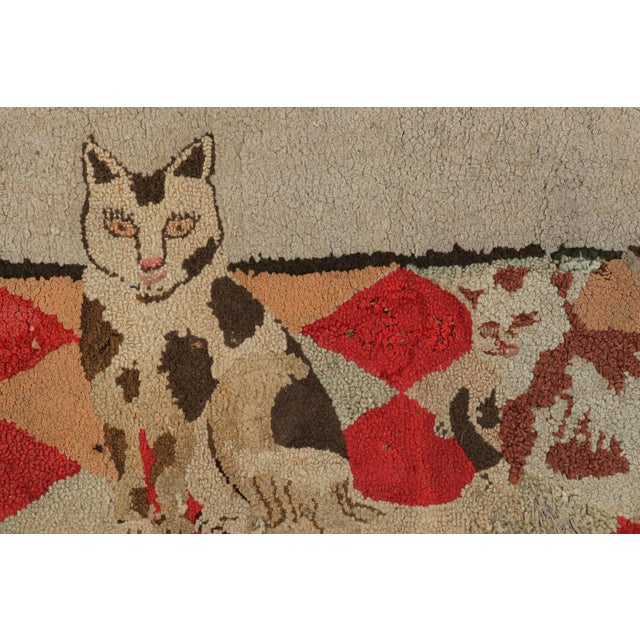 Traditional Antique Hooked Rug With Animal Pictorials and Floral Patterns, From Rug & Kilim For Sale - Image 3 of 7
