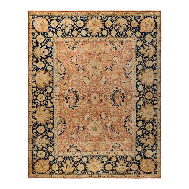 Orange Mogul, One-of-a-Kind Hand-Knotted Area Rug in Orange, 8' 2" x 10' 1" For Sale - Image 8 of 8