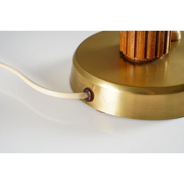 Wood Model 716 Table Lamp attributed to Hans Bergström for Ateljé Lyktan, Sweden, 1940s For Sale - Image 7 of 11