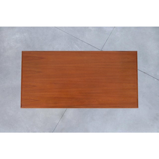 Danish Modern Floating Top Teak Executive Desk by g.v. Mobler For Sale - Image 13 of 14