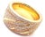 Chopard Chopardissimo 18k Yellow Gold Pave Diamond Signature Band Ring Box Paper For Sale - Image 10 of 11