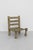 Early 20th Century Carved Wood + Woven Leather Chair For Sale - Image 4 of 7