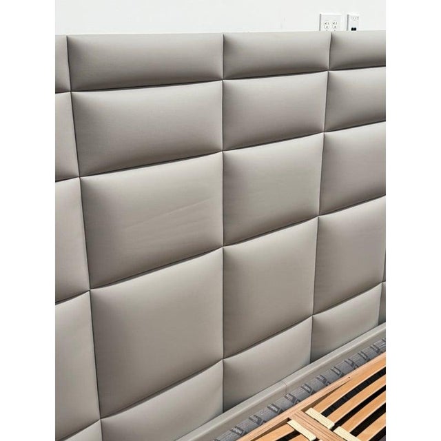 Animal Skin Philippe Bouix for Roche Bobois Eastern King Courchevel Bed Frame For Sale - Image 7 of 13