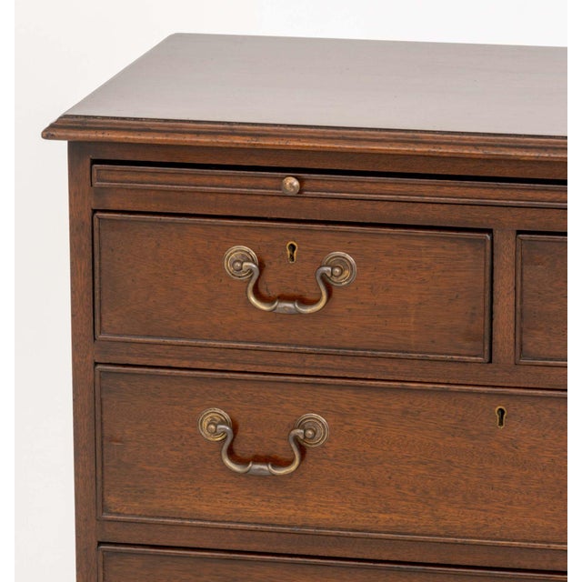 Traditional George III Style Mahogany Chest of Drawers For Sale - Image 3 of 9
