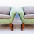 Vintage 1960s Jens Risom Mid Century Modern Barrel Lounge Chairs, Attributed For Sale In Los Angeles - Image 6 of 12