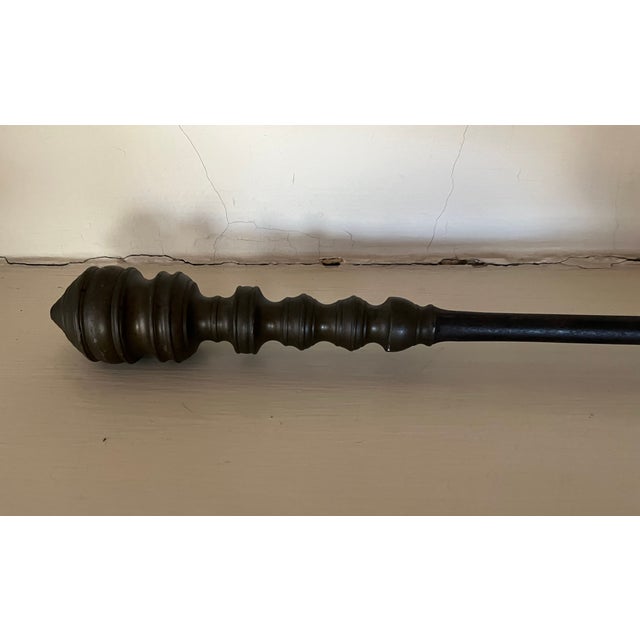 Antique Early 19th Century American Federal Brass & Iron Fireplace Tool - Shovel For Sale In New York - Image 6 of 11