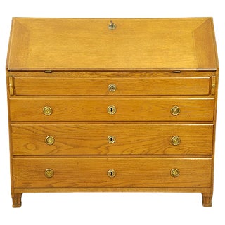 Antique English Oak Chest For Sale