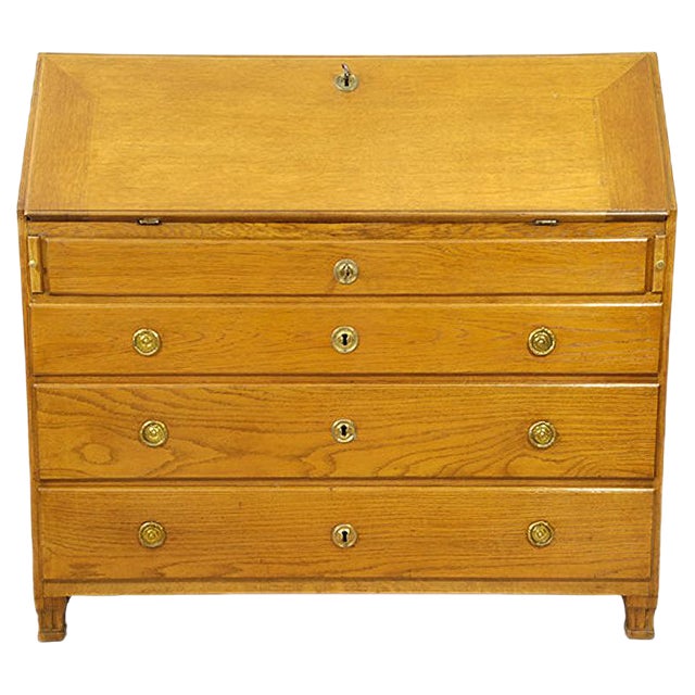 Antique English Oak Chest For Sale