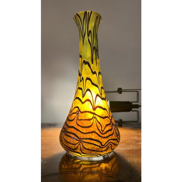 Art Nouveau Iridescent Glass Vase, Central European, 1890s For Sale - Image 3 of 18