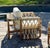 Contemporary Organic Modern Rope & Solid Teak Lounge Chair With Ivory Cushions For Sale - Image 3 of 3