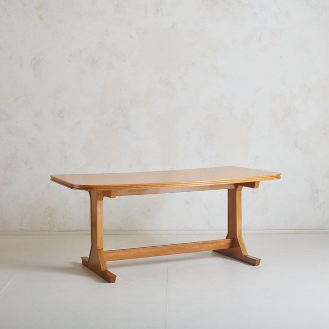 1950s Italian Wood Desk Attributed to Gianfranco Frattini, 1950s For Sale - Image 5 of 11