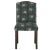 Camel Back Dining Chair in Tiger Bamboo Ink Oga For Sale