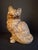 Antique Cast Iron Seated Cat Doorstop Vintage Orange Painted Feline Figure 4lb For Sale - Image 11 of 18
