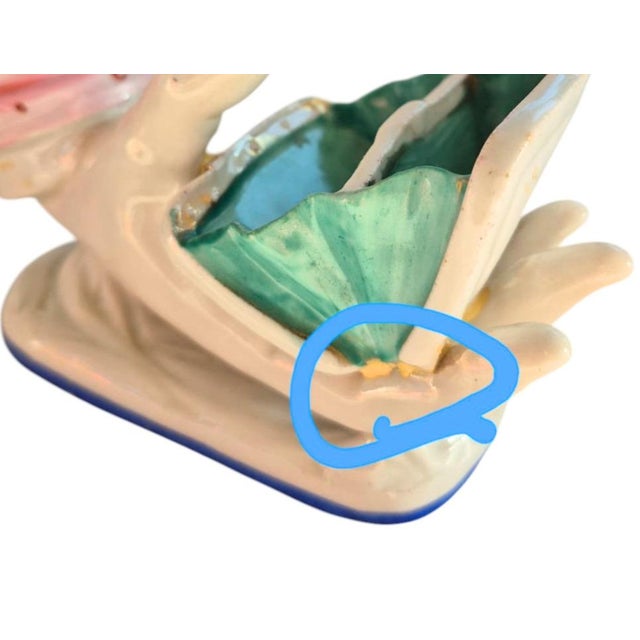 Vintage Porcelain Hand Planter Trinket Dish 1950's Mid Century Ring Holder For Sale - Image 14 of 15