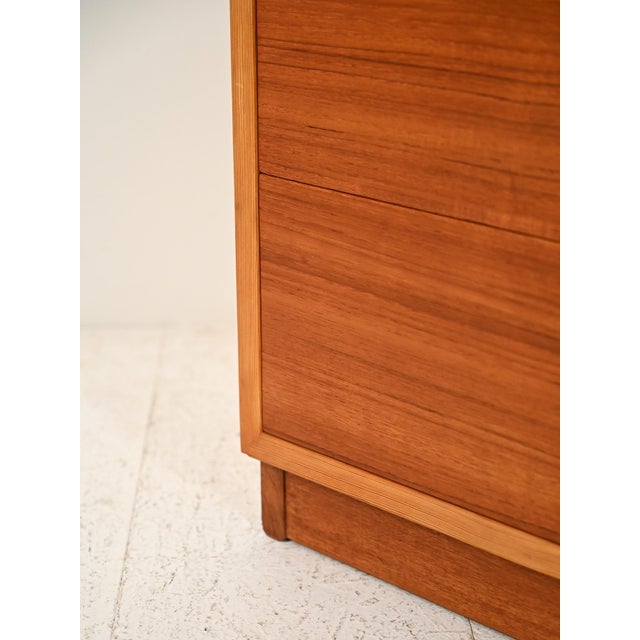 Brown Danish Beech and Teak Chest of Drawers by Børge Mogensen for Karl Andersson & Söner, 1960s For Sale - Image 8 of 13