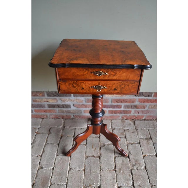 Walnut Sewing Table, 1860s For Sale - Image 6 of 6