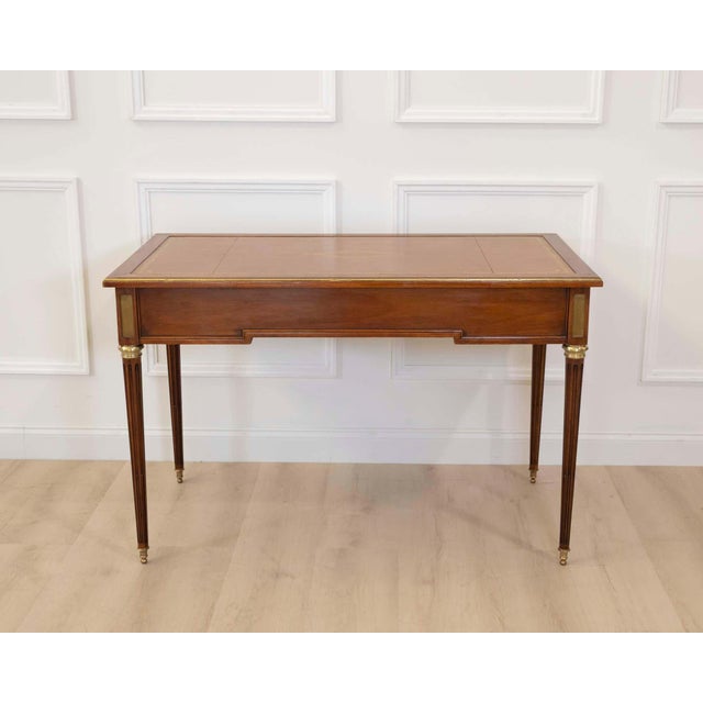 French 20th Century Louis XVI Style Flat Desk For Sale - Image 9 of 11