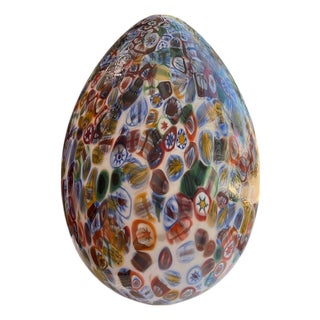 Murano Glass Egg Lamp by 1295 Murano For Sale