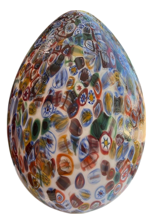 Murano Glass Egg Lamp by 1295 Murano