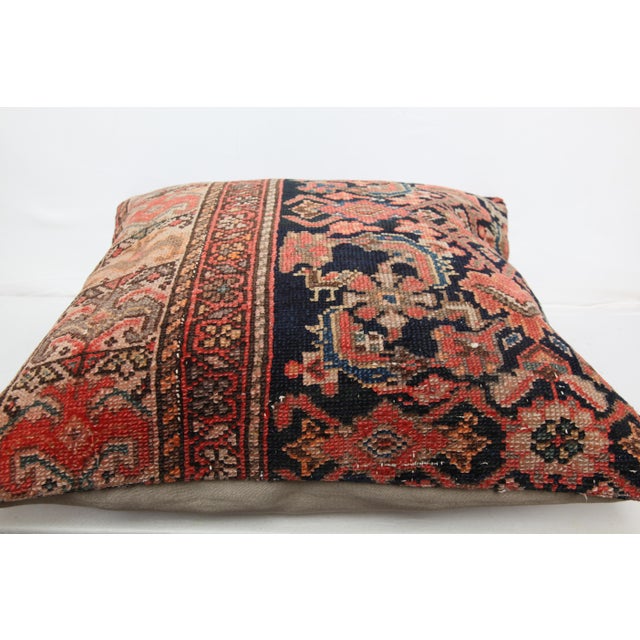 Antique Handmade Tribal Rug Pillow Cover -20'' X 20'' For Sale - Image 4 of 11