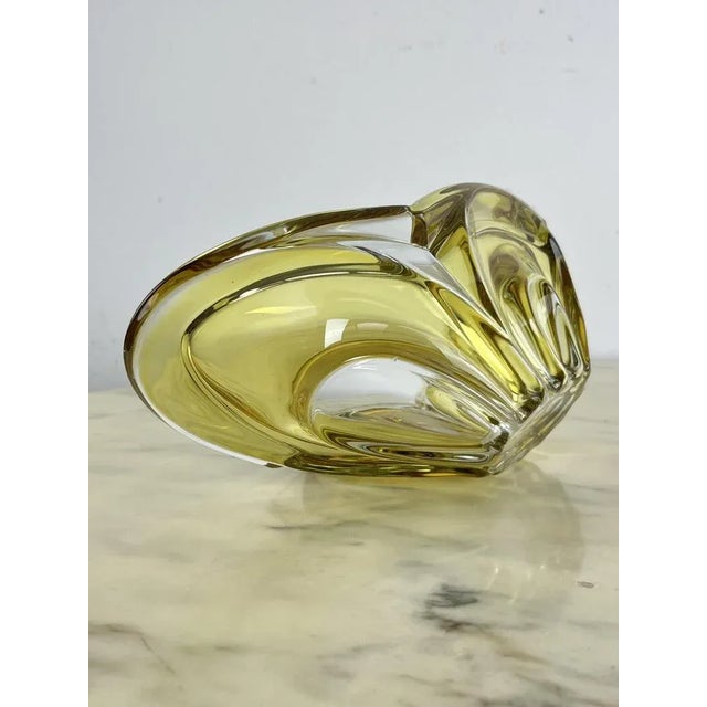 Yellow Mid-Century Italian Murano Glass Centerpiece, 1960s For Sale - Image 8 of 10