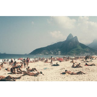 Vintage 1960s Brazil Ipanema Beach Photograph Print For Sale