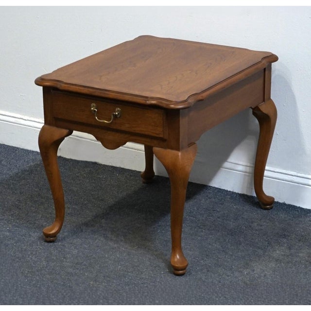Thomasville Thomasville Furniture New American Oak Collection 22" Accent End Table 24531-210 For Sale - Image 4 of 12