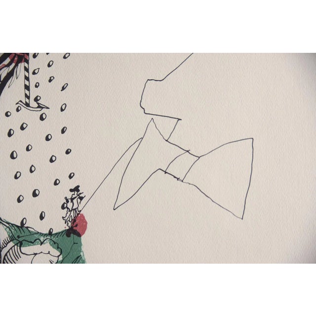 Cream Carl Fredrik Reuterswärd, Abrakadabra, 1990, Color Lithograph, Framed For Sale - Image 8 of 10