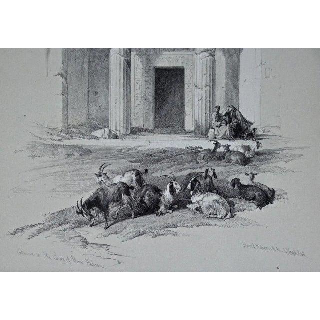 Realism Entrance to the Caves: A 19th Century Hand-Colored Lithograph, 1843 For Sale - Image 3 of 4