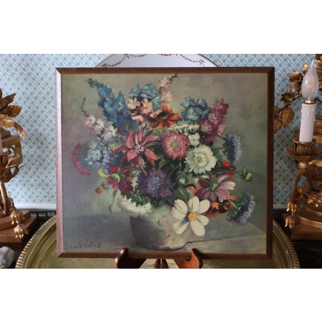 Set of 6 Mid-Century Henk Bos Dutch Still-Life Art Plaques For Sale - Image 11 of 18