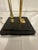 Brass Stunning Arteriors Home Katie Lamp (Male) Brass With Black Shade and Iron Base For Sale - Image 8 of 10
