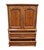 Brown Drexel Heritage Brittany Collection Solid Pecan Country French Style 41" Door Chest W. Floral Accents 202-420 For Sale - Image 8 of 18