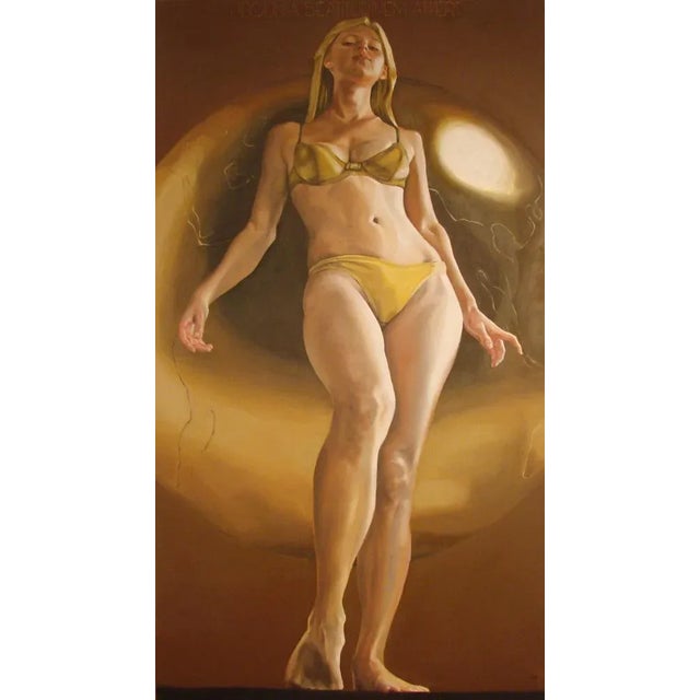 Early 21st Century Mihai Florea, Forever Worship, Oil on Canvas For Sale - Image 5 of 5