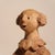Ceramic Signed Hand-Formed Whimsical Primitive Folk Art Clay Clown Sculpture With Dog For Sale - Image 7 of 18