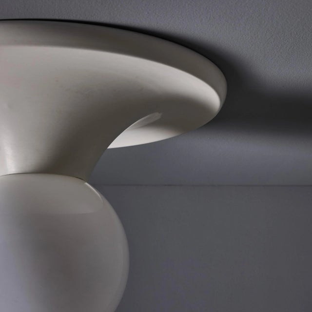 Mid-Century Modern 1960s Flos Achille & Pier Giacomo Castiglioni White 'Light Ball' Ceiling Lamp For Sale - Image 3 of 13