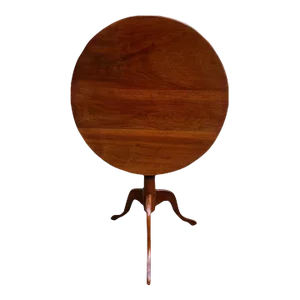 Antique Queen Anne Mahogany Tea Tilt Top Table. 19th Century