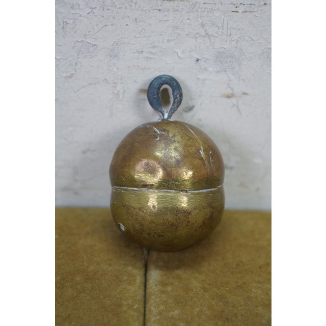 Metal 6 Brass Bells Japanese Suzu Temple Indian Hanuman Monkey Elephant Claw For Sale - Image 7 of 13