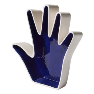 Blue and White Impronta Pin Tray Mano by Luisa Parisi for Cassina For Sale