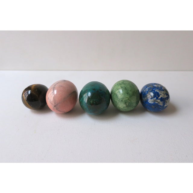 Italian Marble Egg Sculptures For Sale - Image 11 of 12