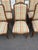 Brown Vintage French Style Wood and Plaid Upholstered Dining Chairs- A Set of 6 For Sale - Image 8 of 11