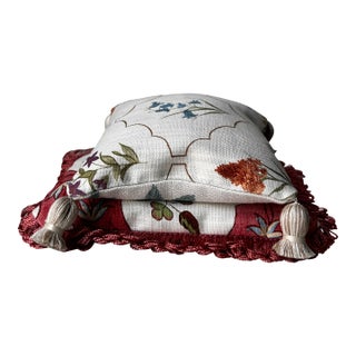 Sanderson, Nina Campbell, Brunschwig & Fils, Samuel & Sons Lavender-Filled Decorative Pillows - Collection of 2 (1 Large, 1 Small) For Sale