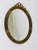Gustavian Neoclassical Oval Gilt Wood Faceted Wall Mirror, Italy, 1900s For Sale - Image 5 of 14