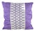 Purple Embroidered Decorative Pillow With Infinity Motif For Sale