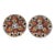 Circa 1860 Japanese Pair of Boldly Decorated Imari Plates For Sale